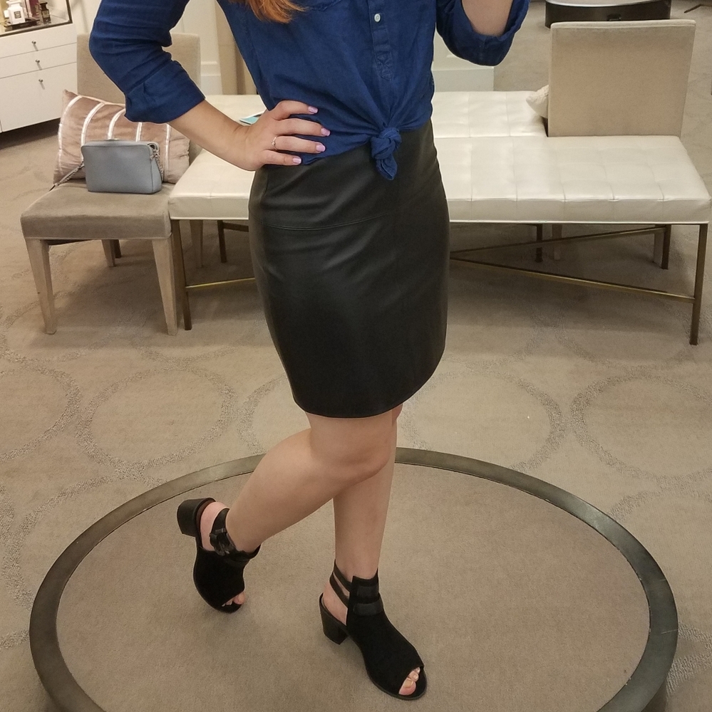Missguided Faux Leather Miniskirt Size 4